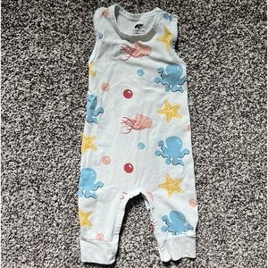 Monica + Andy 3-6 Month “Under The Sea” Racerback Romper